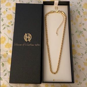 House of Harlow 1960 Gold Chain Necklace